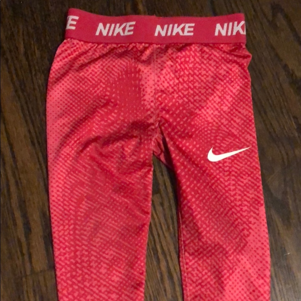 Pink Nike leggings 2t